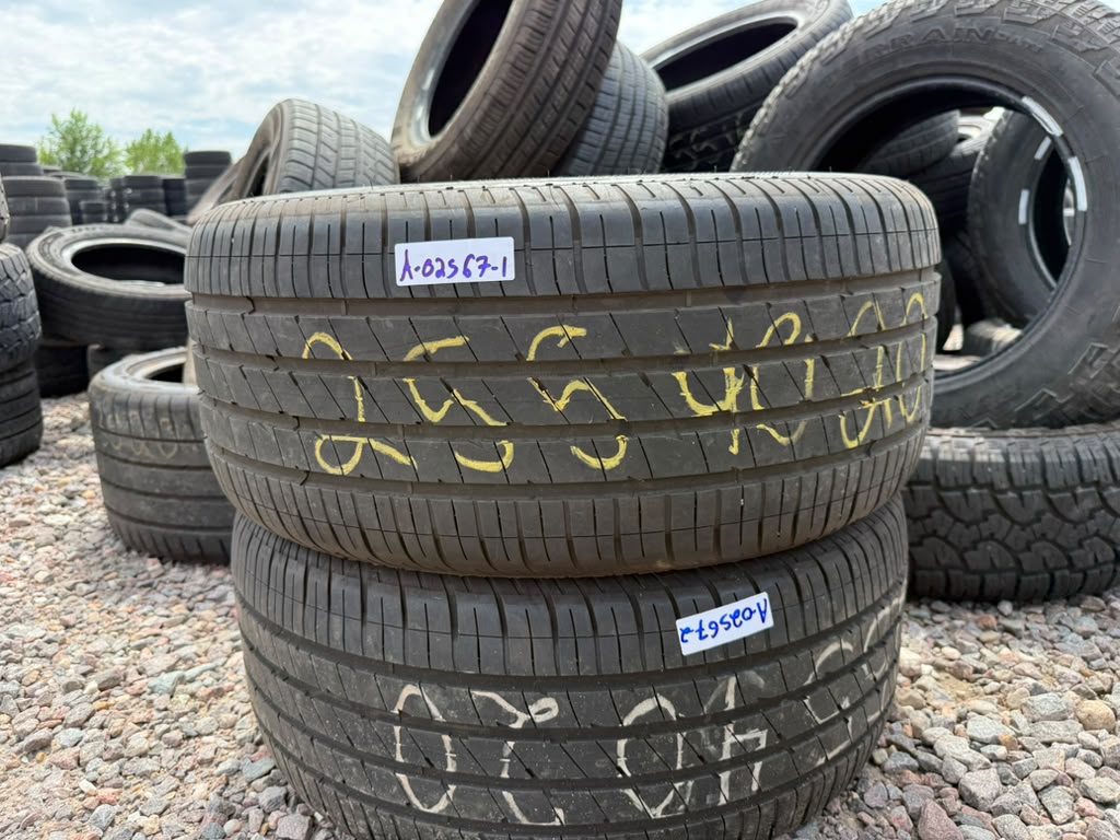 255/40R20 Pair (2 Used Tires) Goodyear Eagle F1