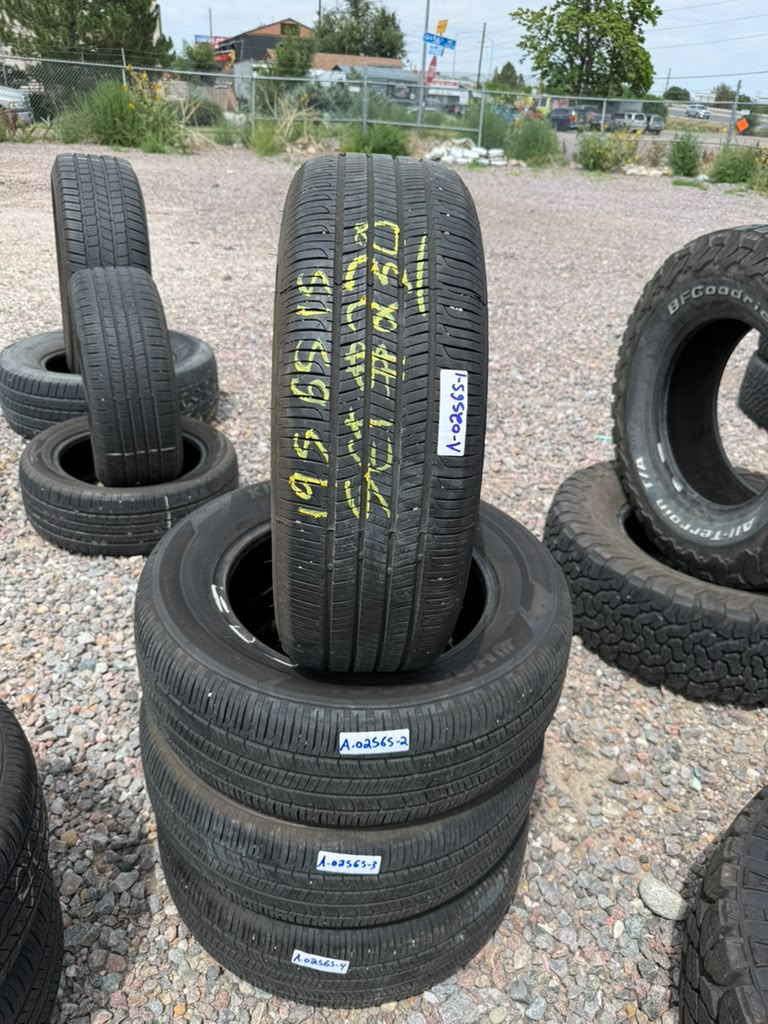 195/65R15 Set (4 Used Tires) Hankook Kinergy GT