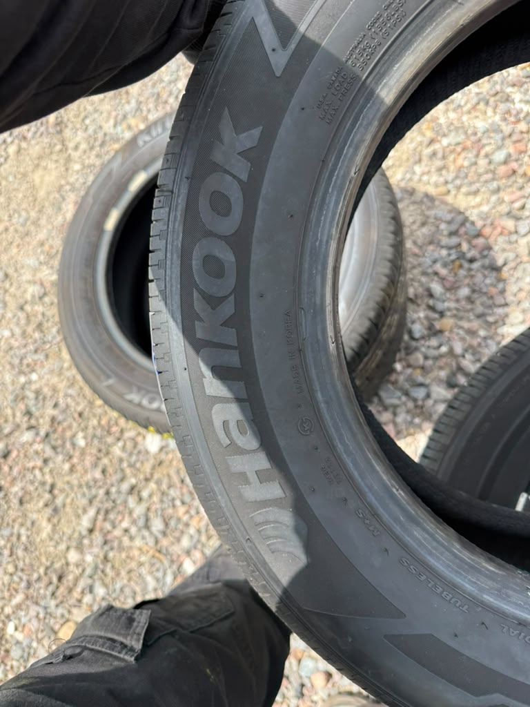 195/65R15 Set (4 Used Tires) Hankook Kinergy GT