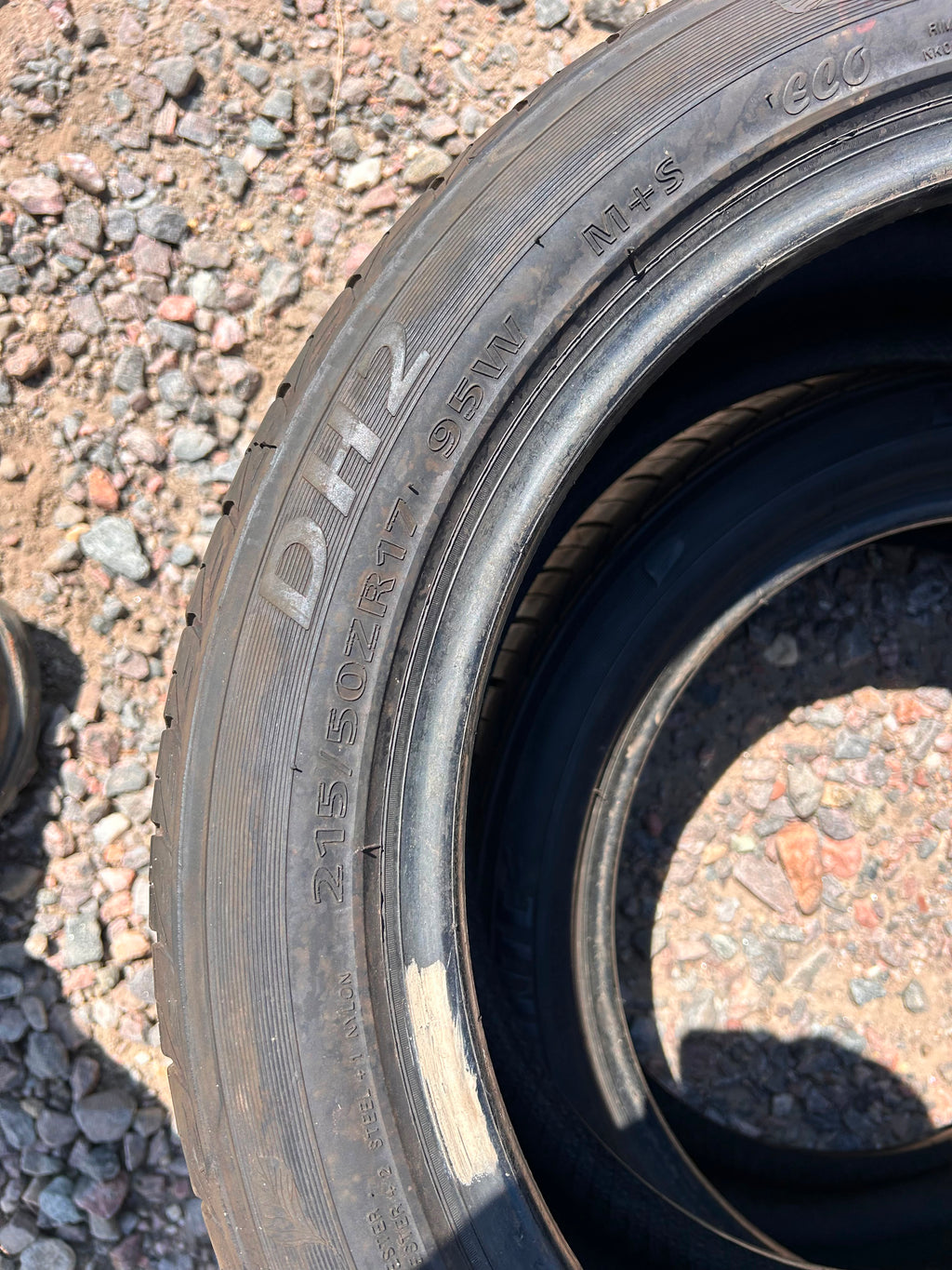 215/50R17 Pair (2 Used Tires) Delinte DH2