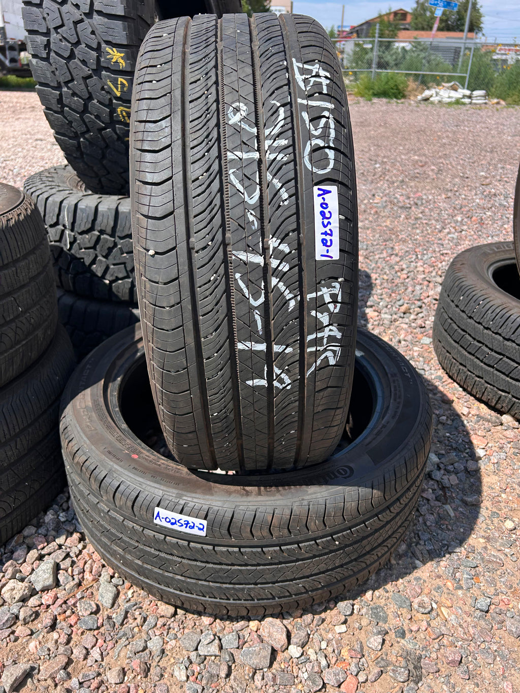 245/45R19 Pair (2 Used Tires)Continental Pro Contact TX