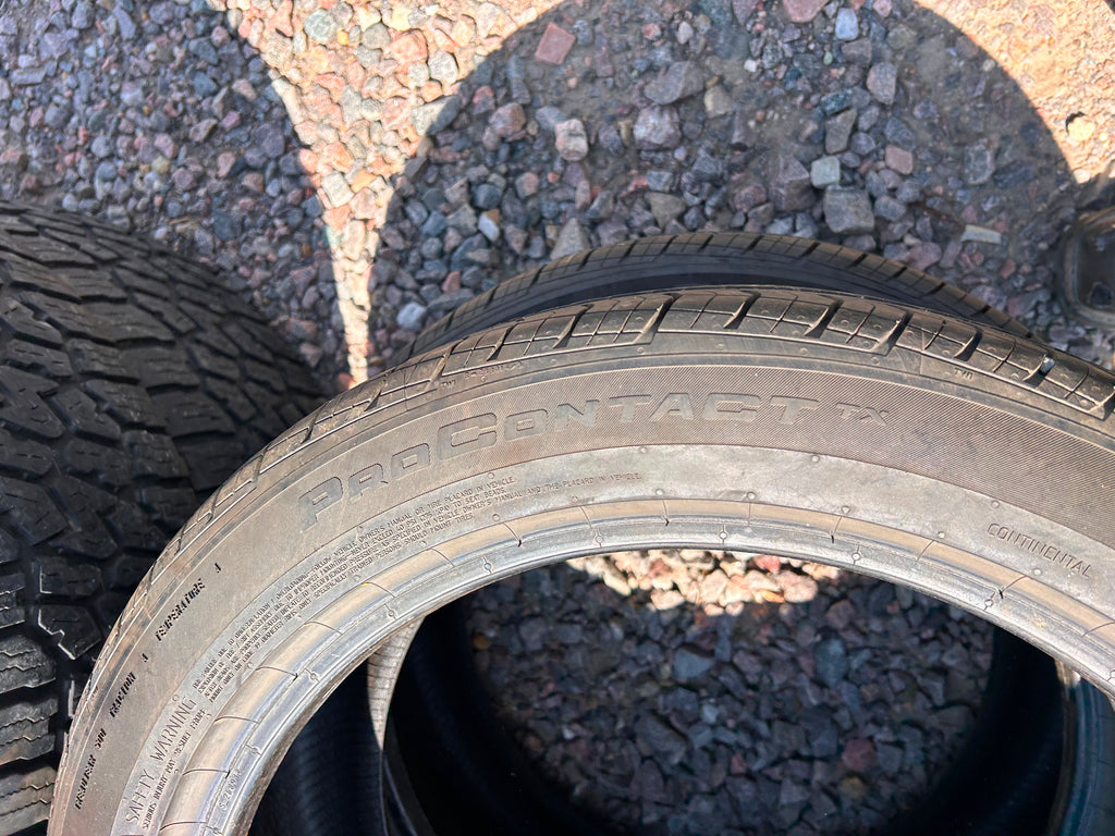 245/45R19 Pair (2 Used Tires)Continental Pro Contact TX