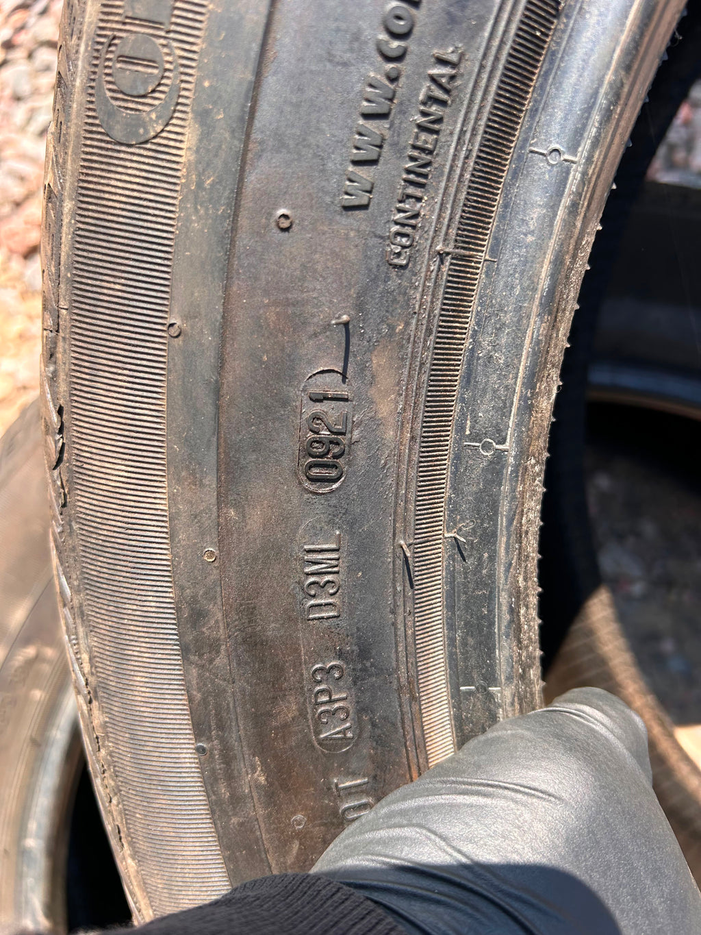 275/45R21 pair (2 Used Tires) Continental Cross Contact