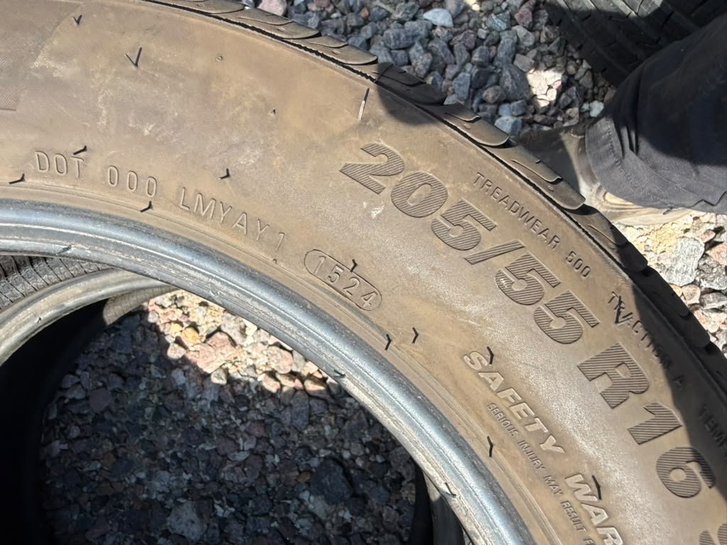 205/55R16 Pair (2 Used Tires) Kumho Solus TA31