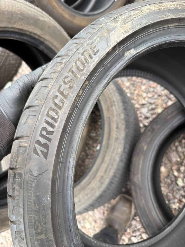 255/35R19 Pair (2 Used Tires) Bridgestone Potenza Sport