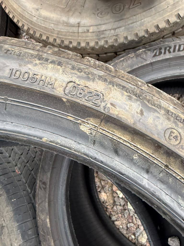 255/35R19 Pair (2 Used Tires) Bridgestone Potenza Sport