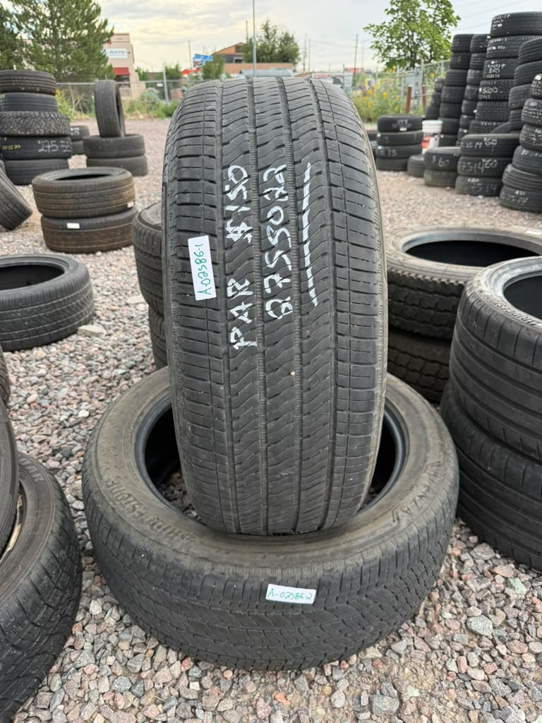 275/50R22 Pair (2 Used Tires) Bridgestone Alenza AS02