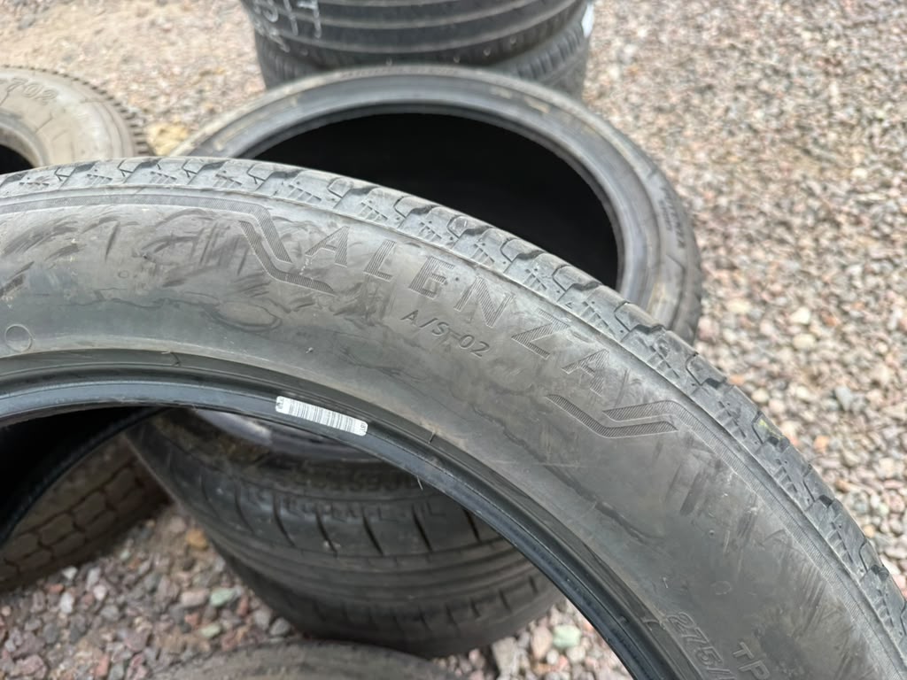 275/50R22 Pair (2 Used Tires) Bridgestone Alenza AS02