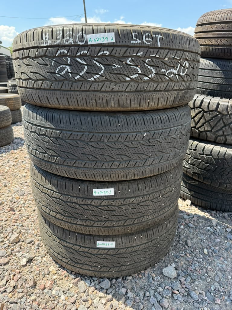 255/55R20 Set (4 Used Tire) Continental CrossContact