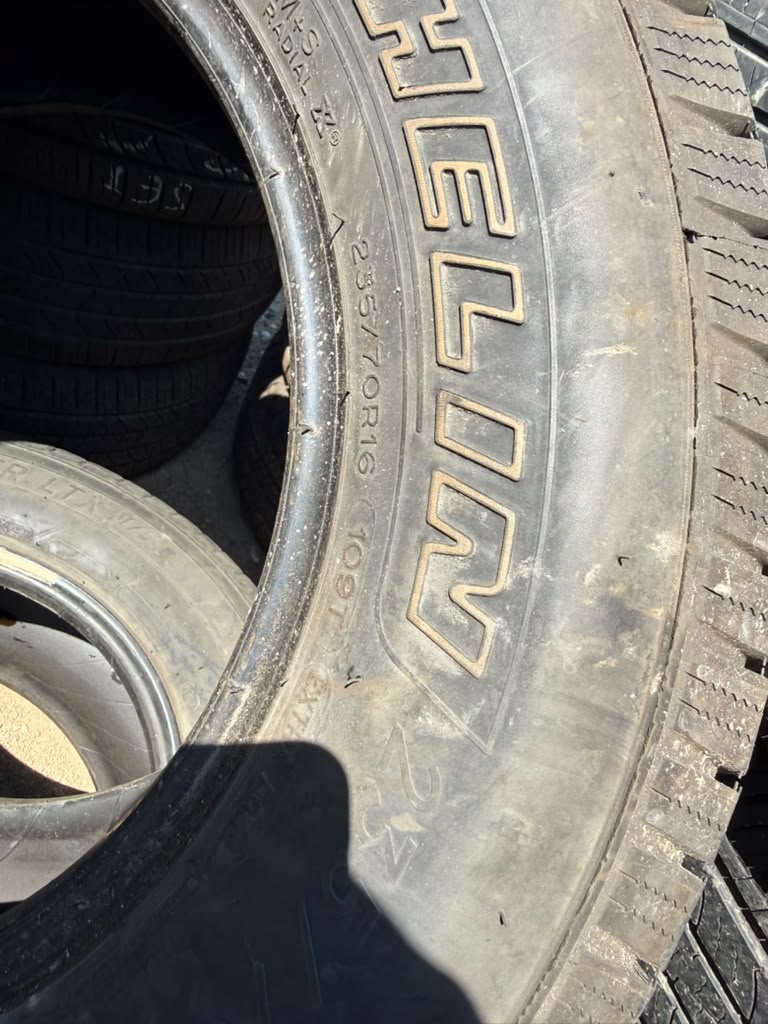 235/70R16 Pair (2 Used Tires) Michelin Defender LTX