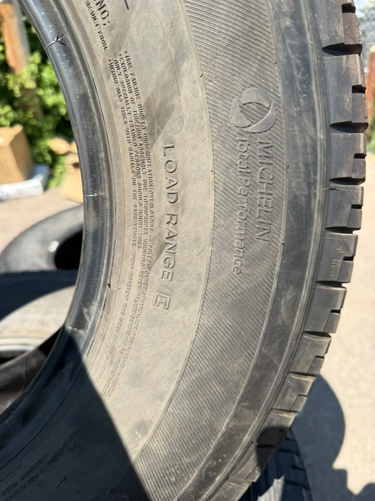 LT235/80R17 Set (6 Used Tires) Michelin Primacy LTX