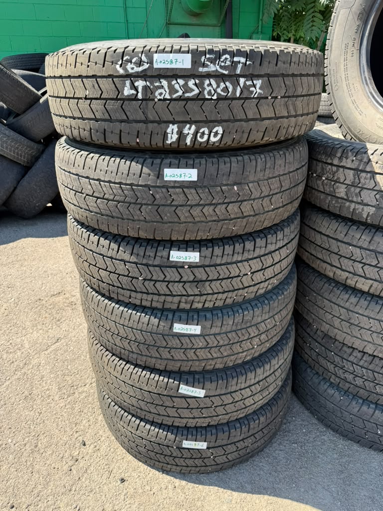 LT235/80R17 Set (6 Used Tires) Michelin Primacy XC