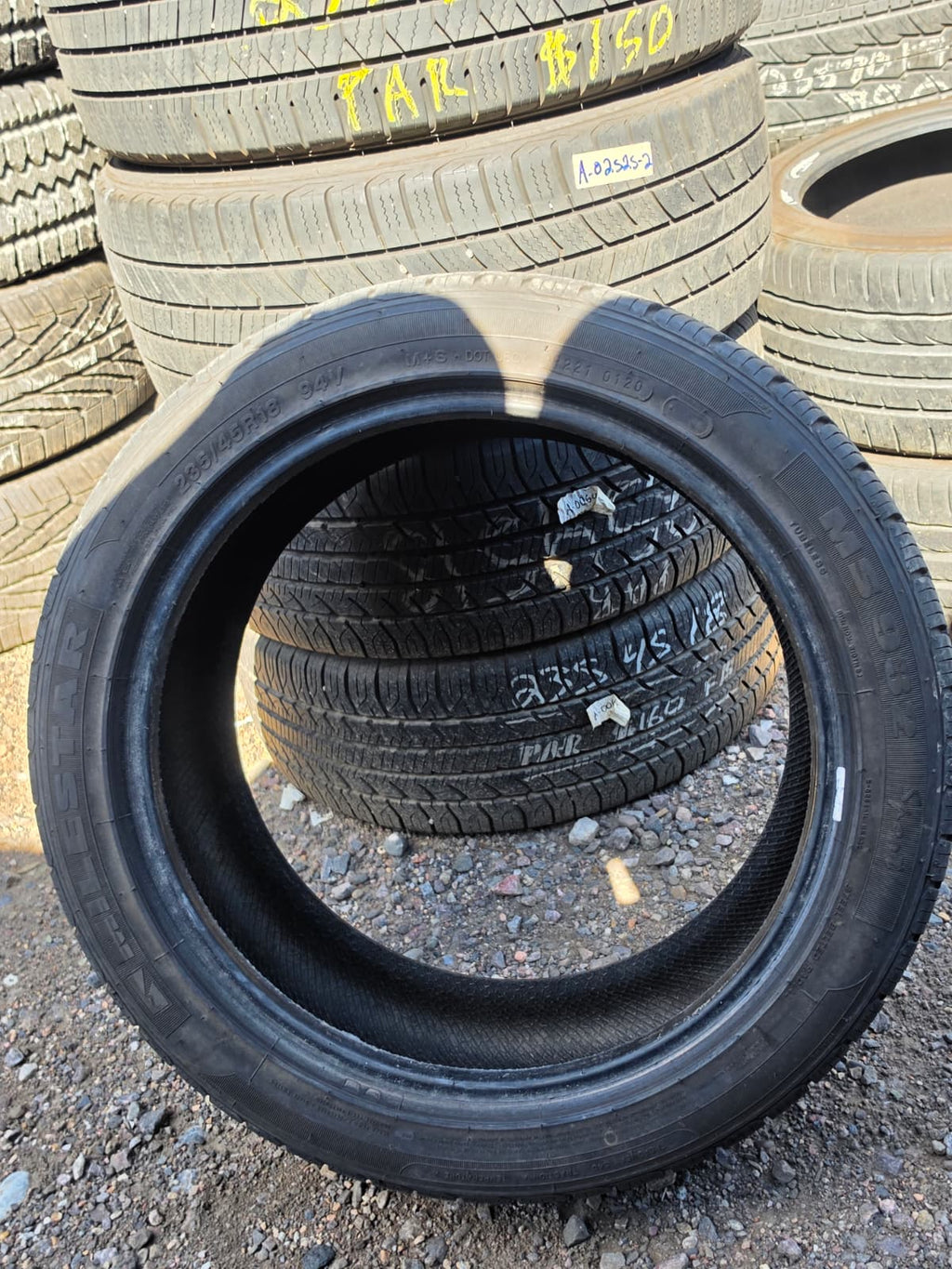 235/45R18 Pair (2 Used Tires) Milestar Ms932