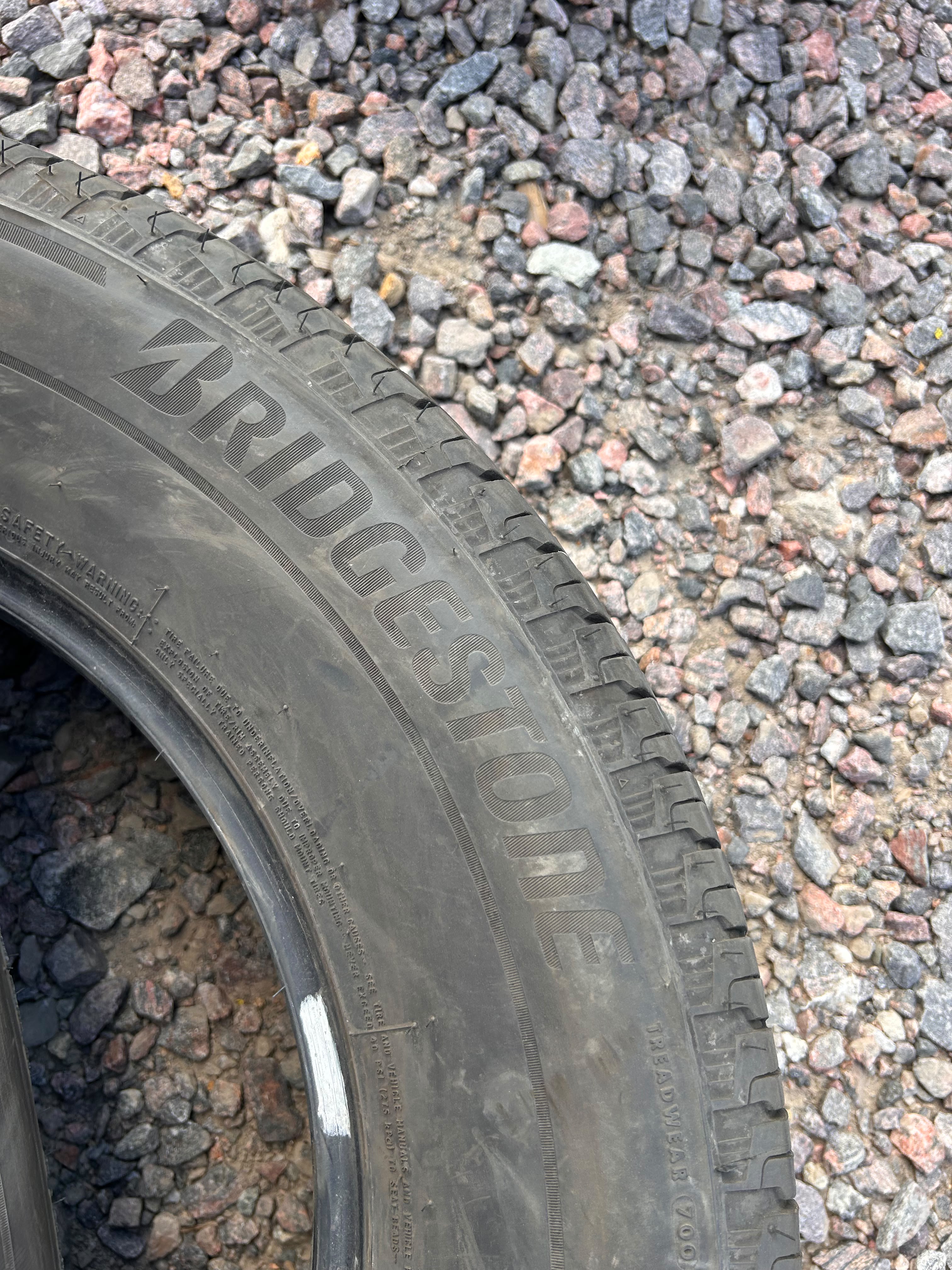 255/65R18 Pair (2 Used Tires) Bridgestone Alenza AS02