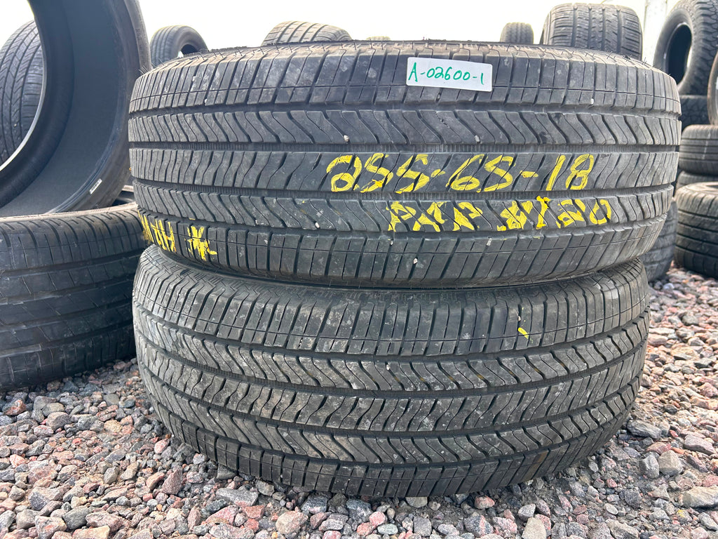 255/65R18 Pair (2 Used Tires) Bridgestone Alenza AS02