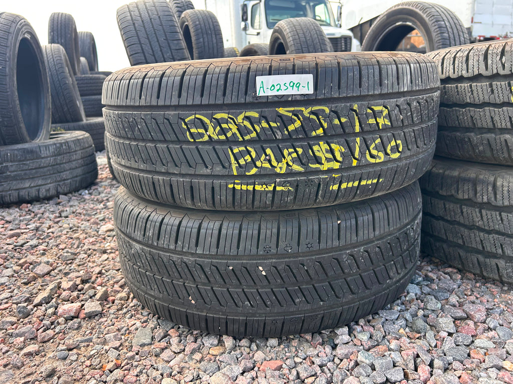 225/55R17 Pair (2 Used Tires) Continental Control Contact