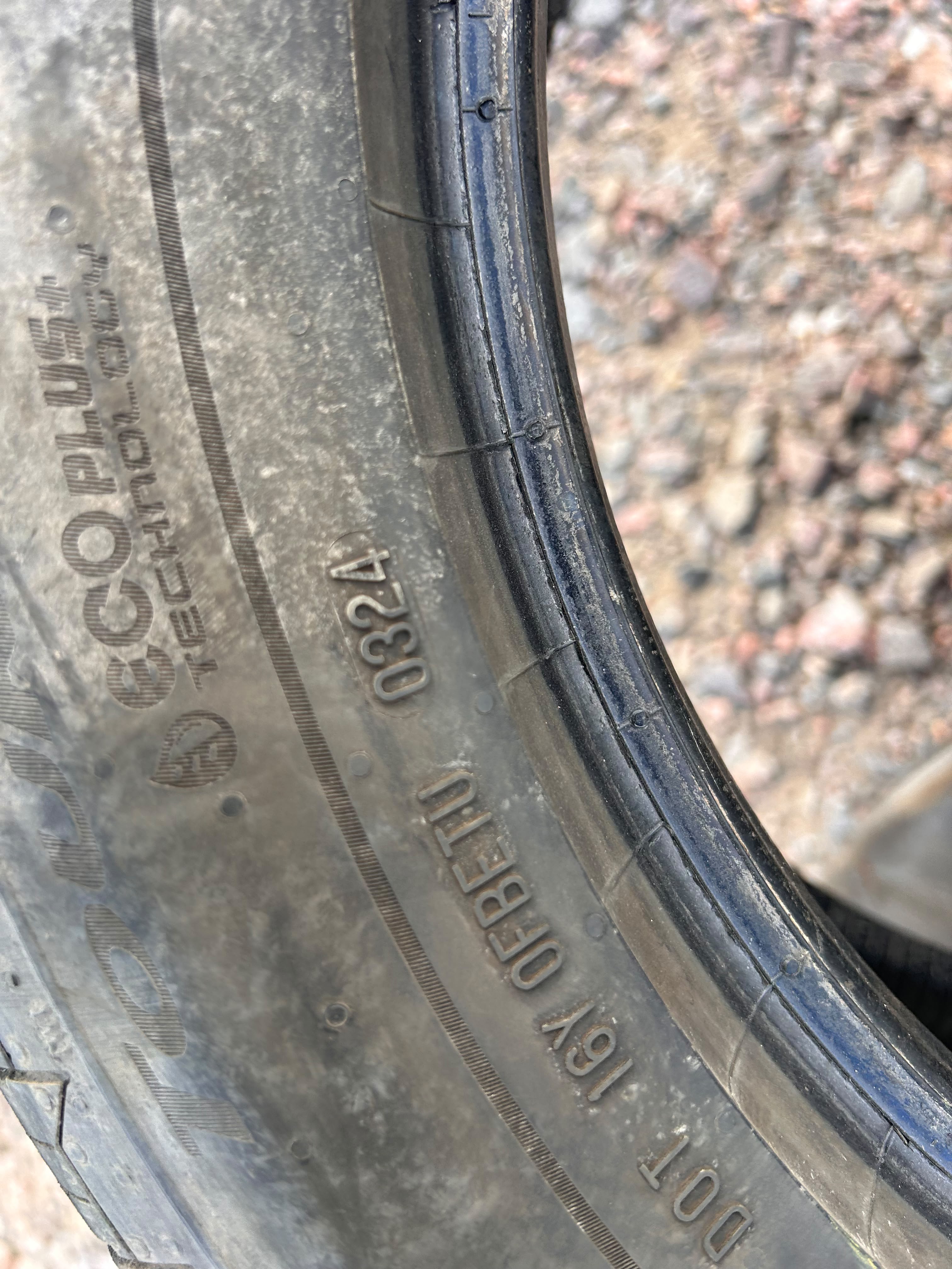 225/55R17 Pair (2 Used Tires) Continental Control Contact