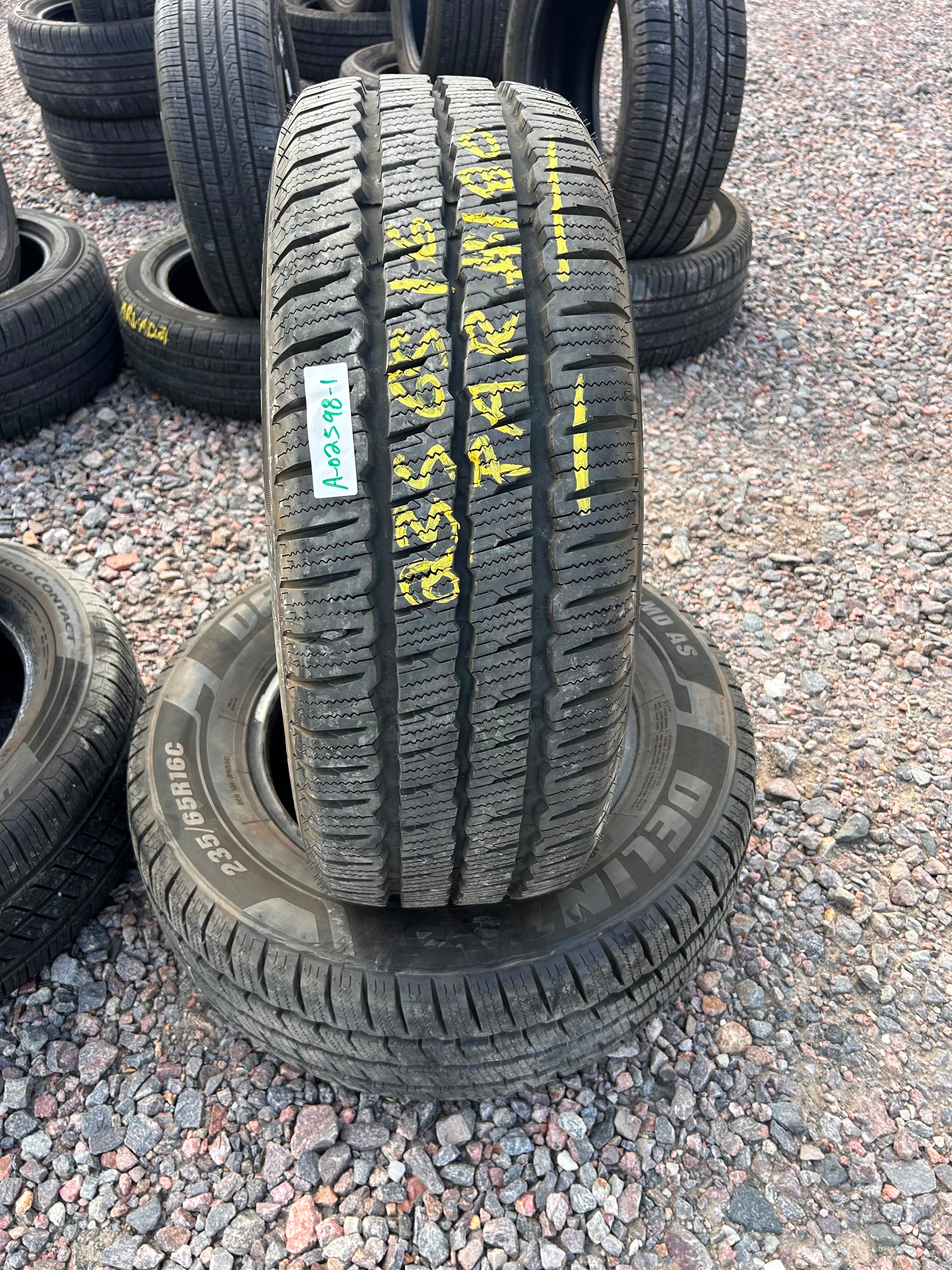 235/65R16 Pair (2 Like New Tires!!) Delinte DV3 LMD