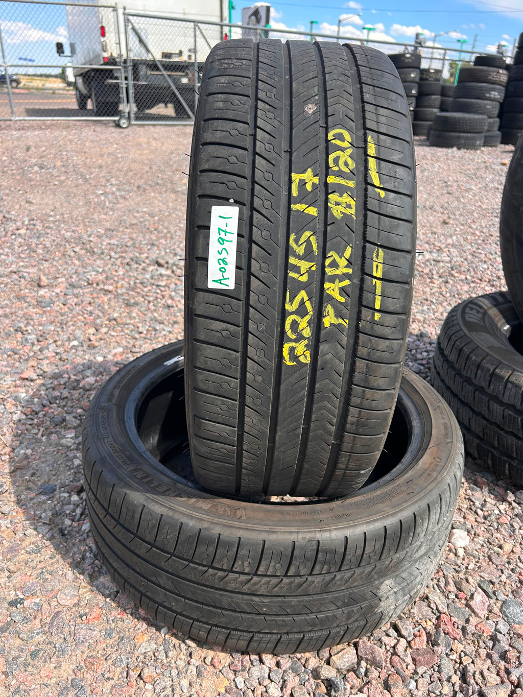 225/40R18 Pair (2 Used Tires) Michelin Pilot Sport 4