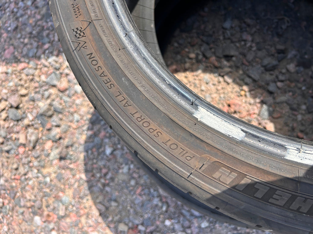 225/40R18 Pair (2 Used Tires) Michelin Pilot Sport 4