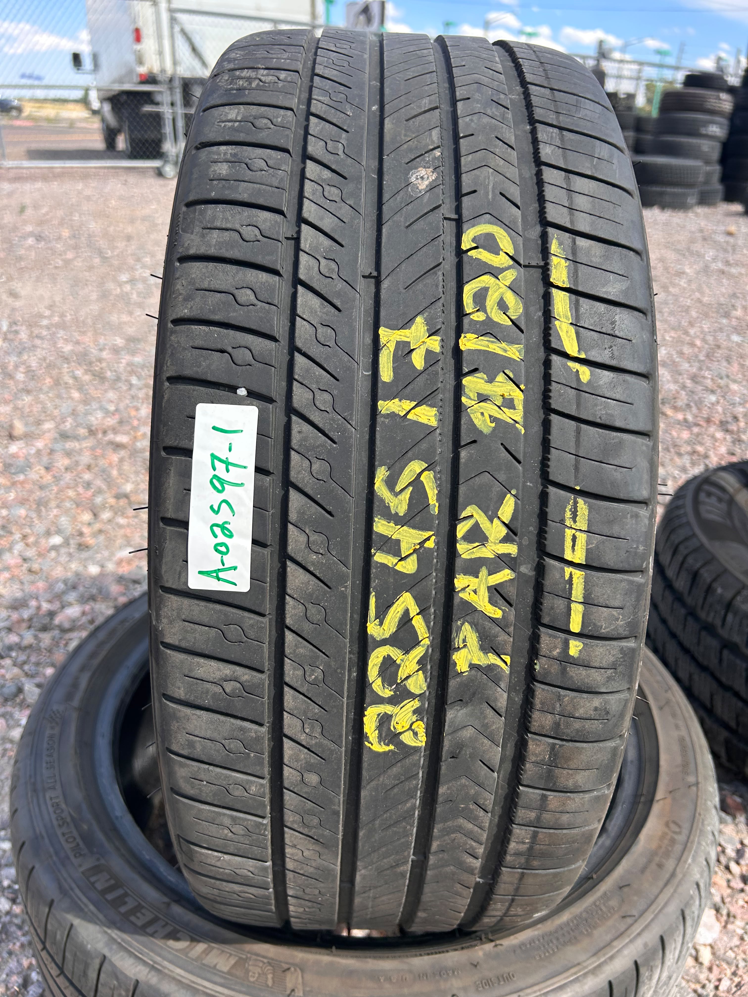 225/40R18 Pair (2 Used Tires) Michelin Pilot Sport 4