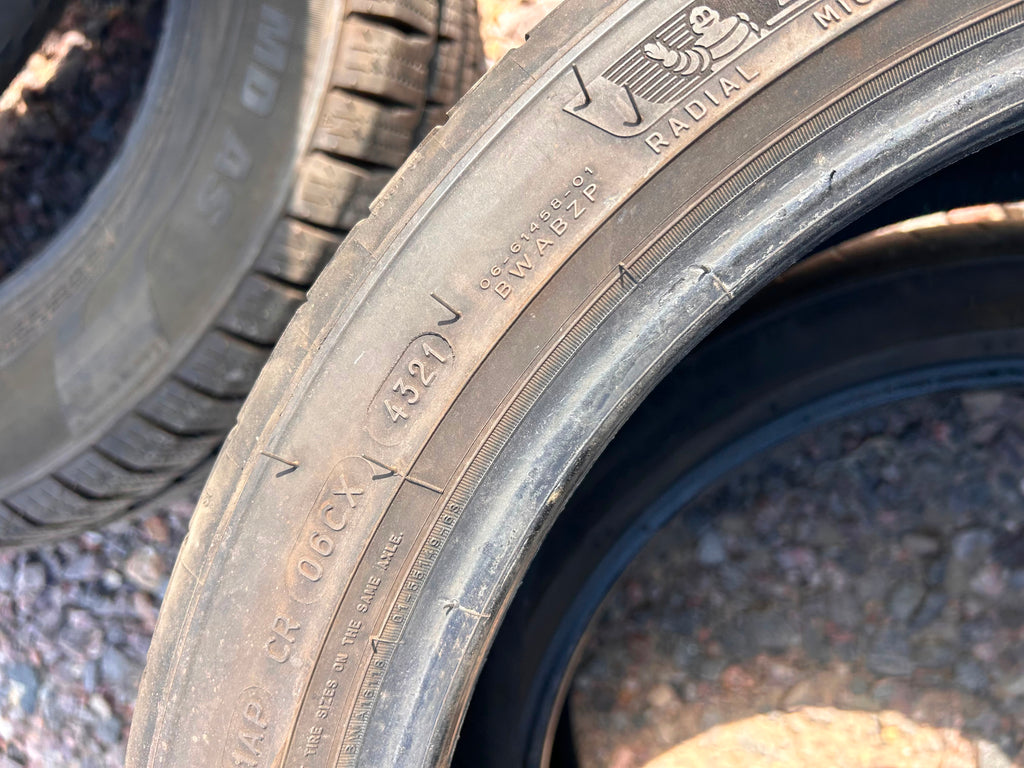 225/40R18 Pair (2 Used Tires) Michelin Pilot Sport 4