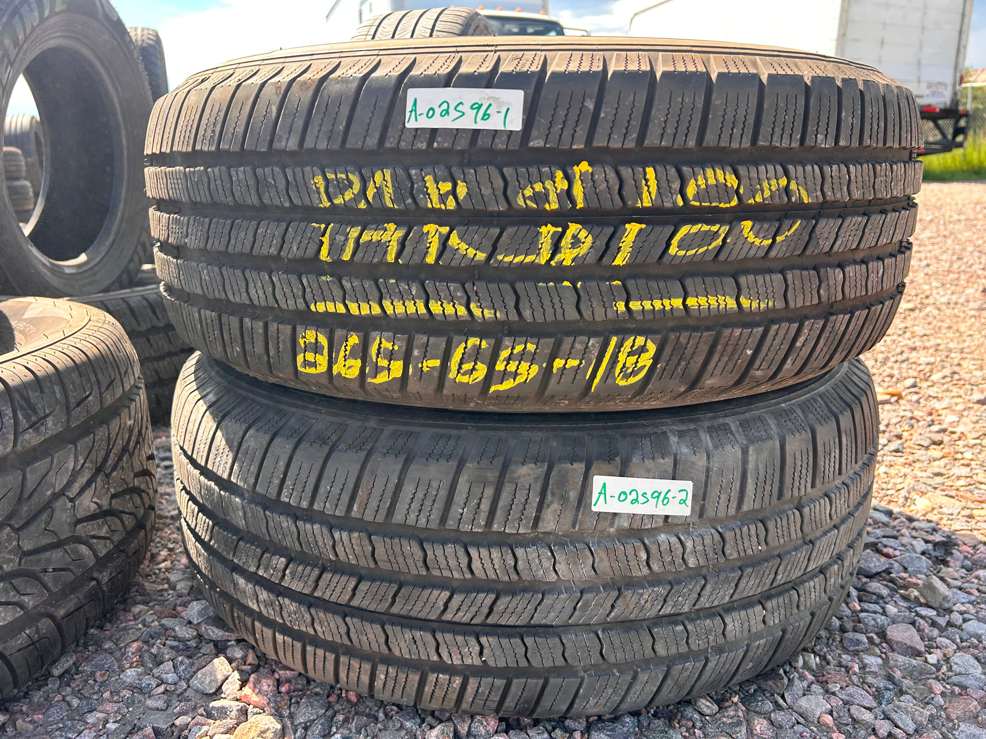 265/65R18 Pair (2 Used Tires) Michelin XLT