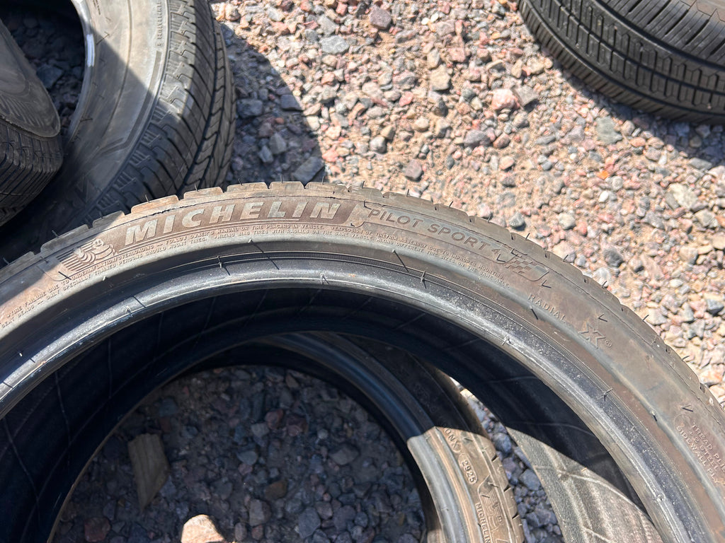 215/40R18 Pair (2 Used Tires) Michelin Pilot Sport 4