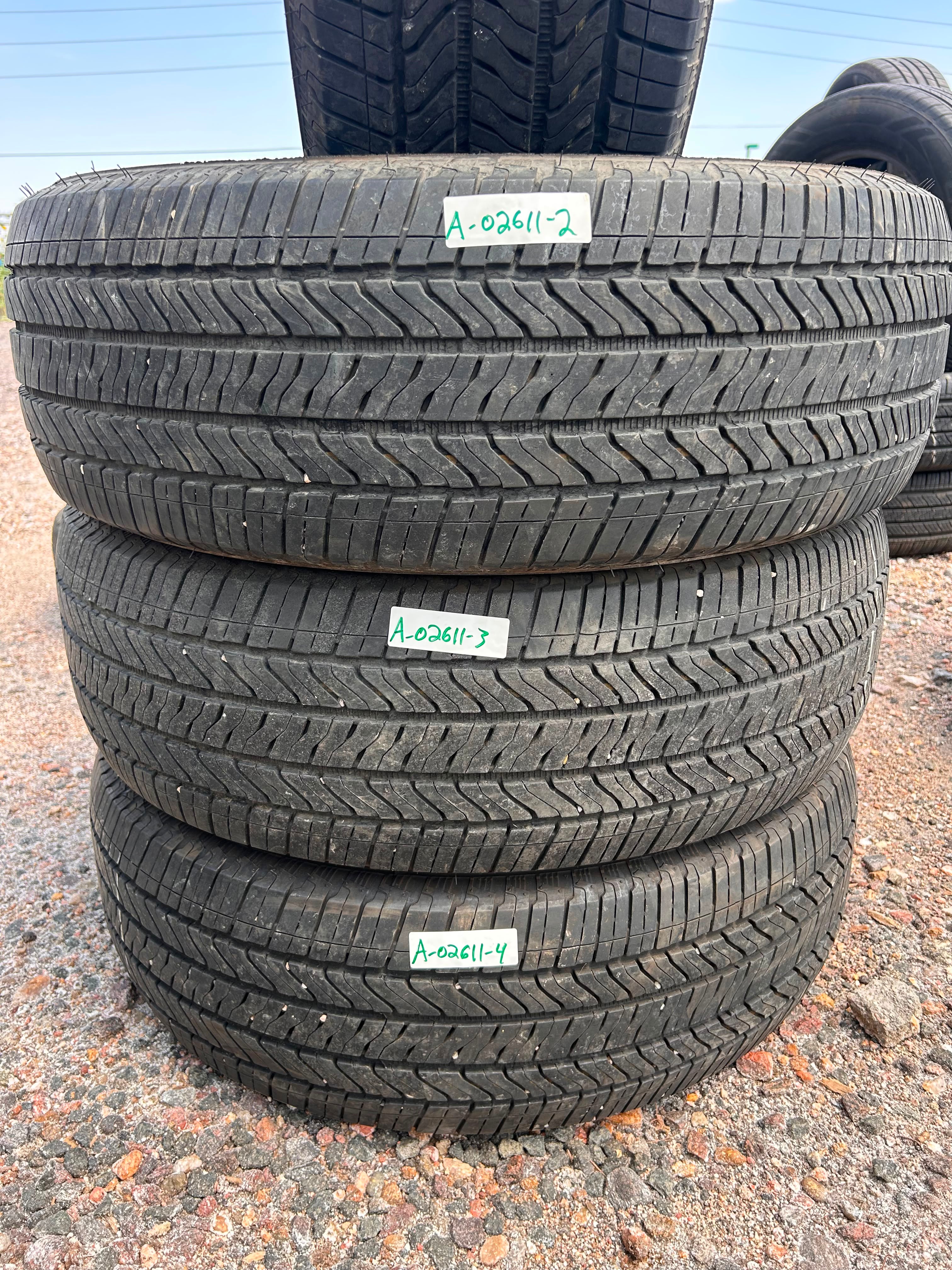 255/65R18 Set (4 Used Tires) Bridgestone Alenza AS02