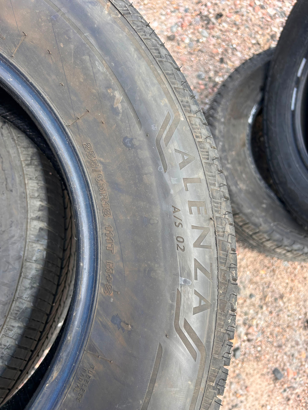 255/65R18 Set (4 Used Tires) Bridgestone Alenza AS02