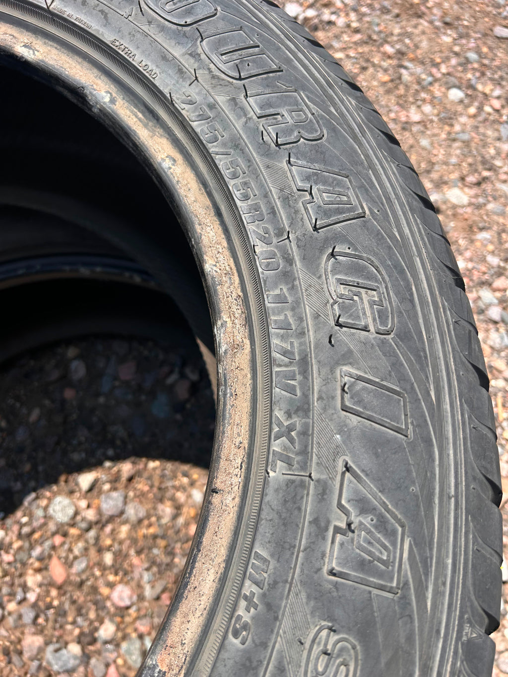 275/55R20 Pair (2 Used Tires) Federal Couragia S/U