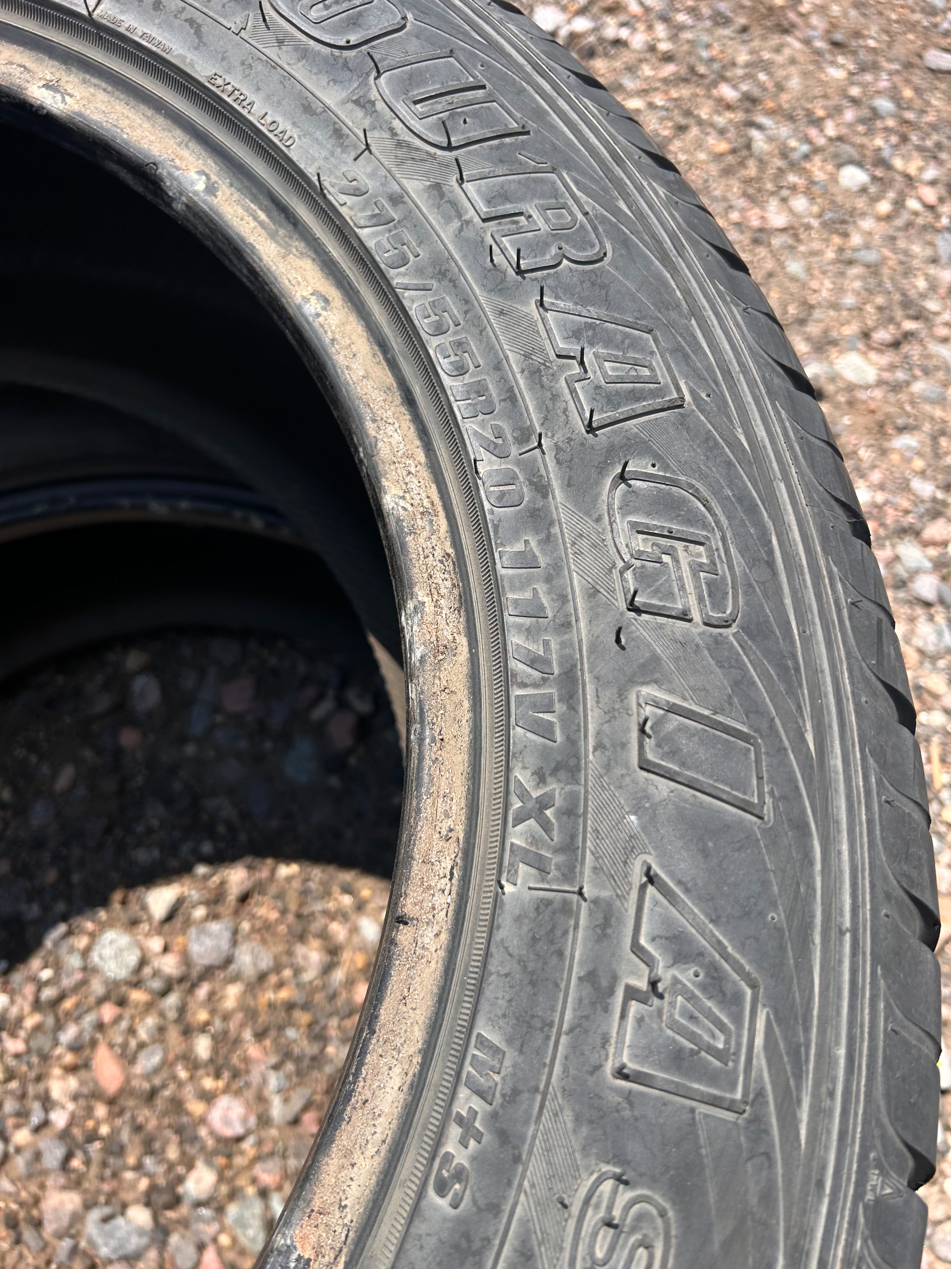 275/55R20 Pair (2 Used Tires) Federal Couragia S/U