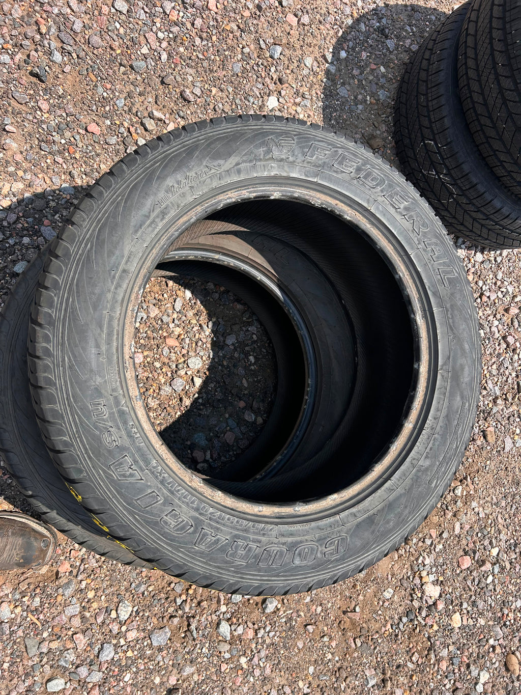 275/55R20 Pair (2 Used Tires) Federal Couragia S/U