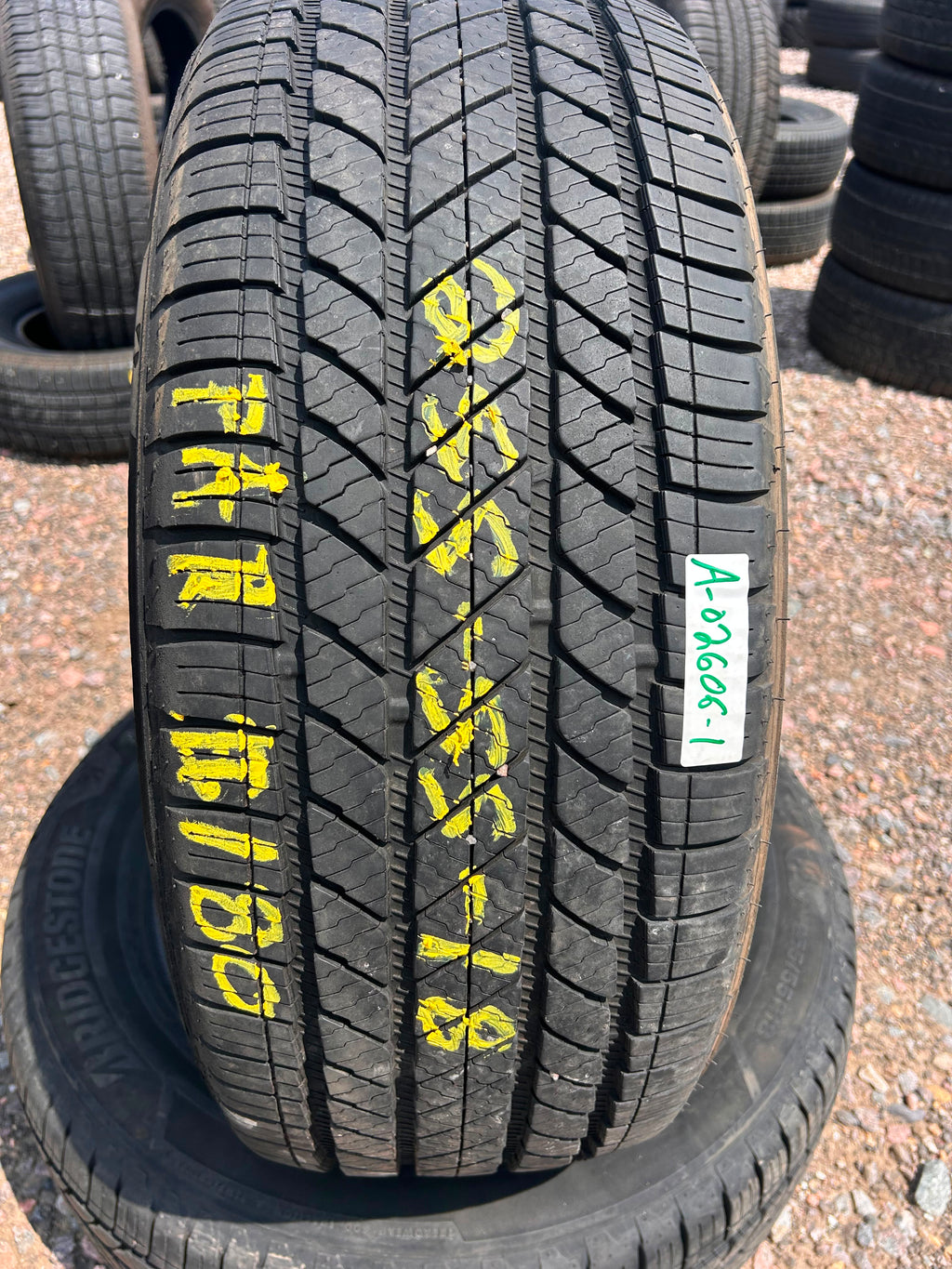 255/55R18 Pair (2 Used Tires) Bridgestone Alenza AS Ultra