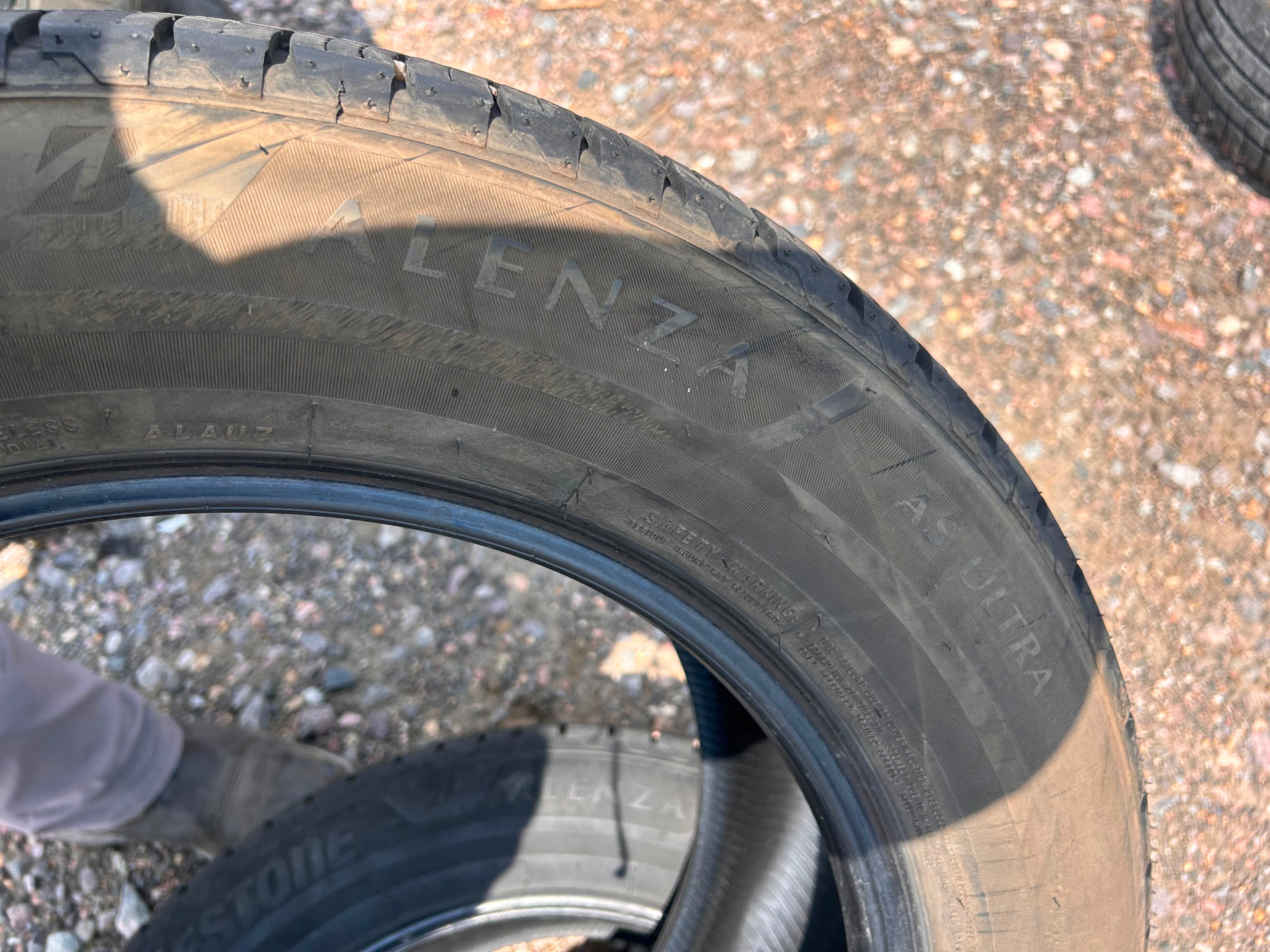255/55R18 Pair (2 Used Tires) Bridgestone Alenza AS Ultra