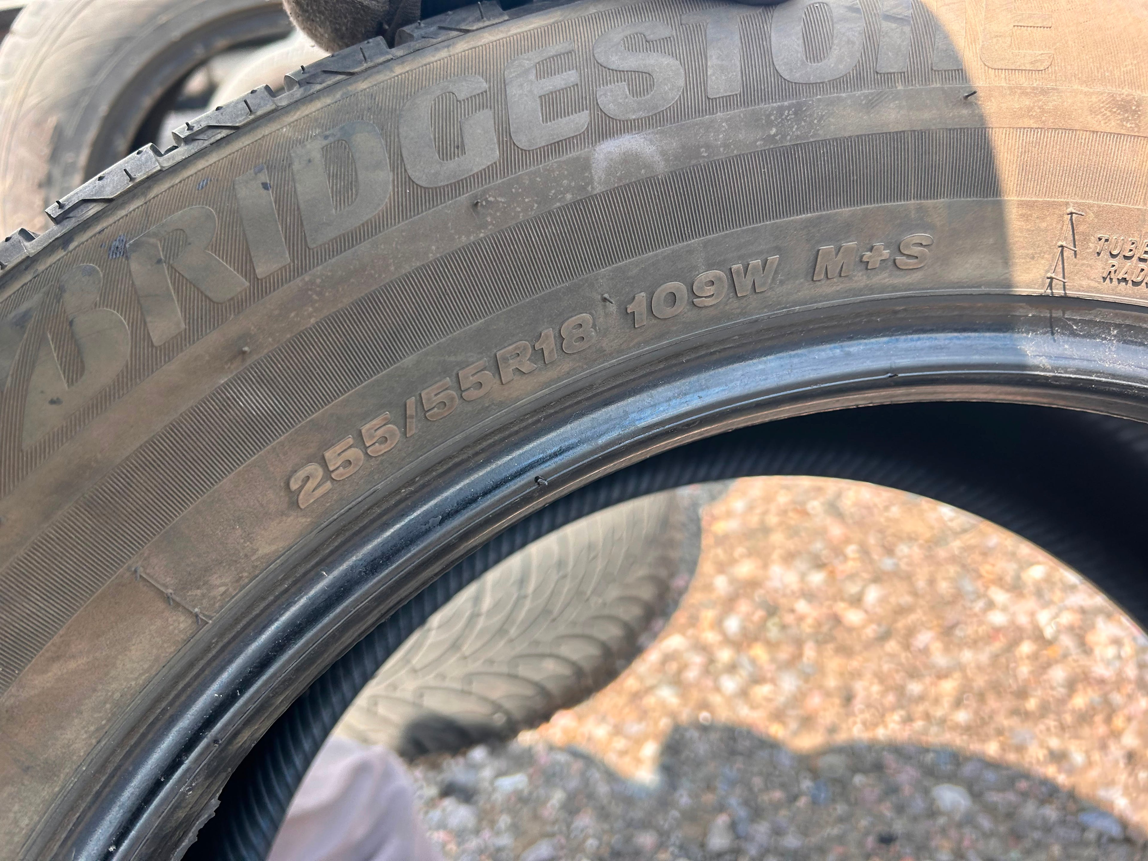 255/55R18 Pair (2 Used Tires) Bridgestone Alenza AS Ultra