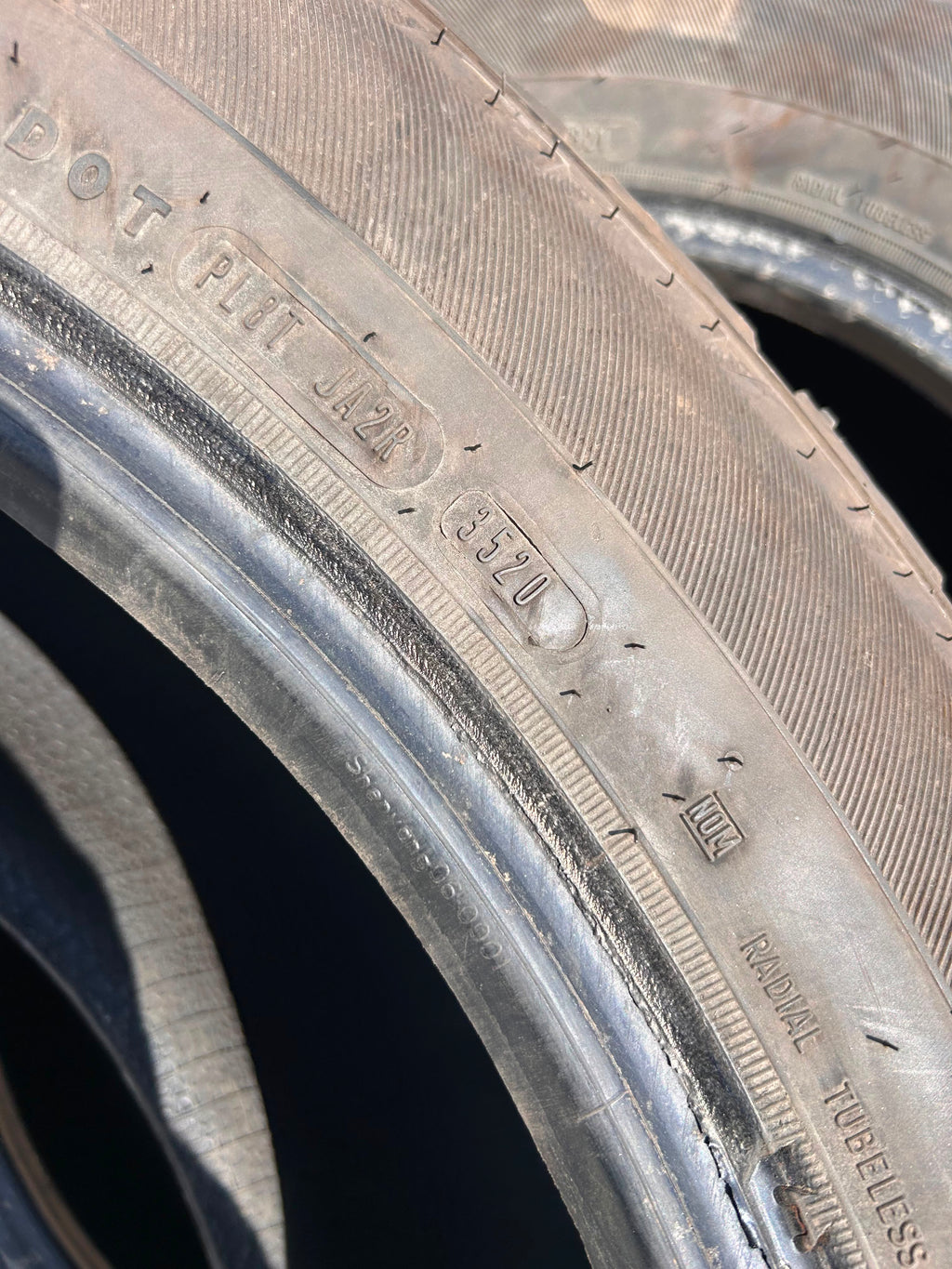 245/65R17 Pair (2 Used Tires) Goodyear Fortera HL