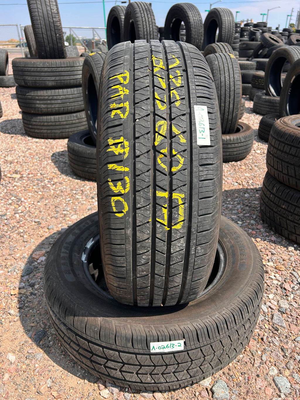 235/60R17 Pair (2 Used Tires) Ironman Radial RB-12