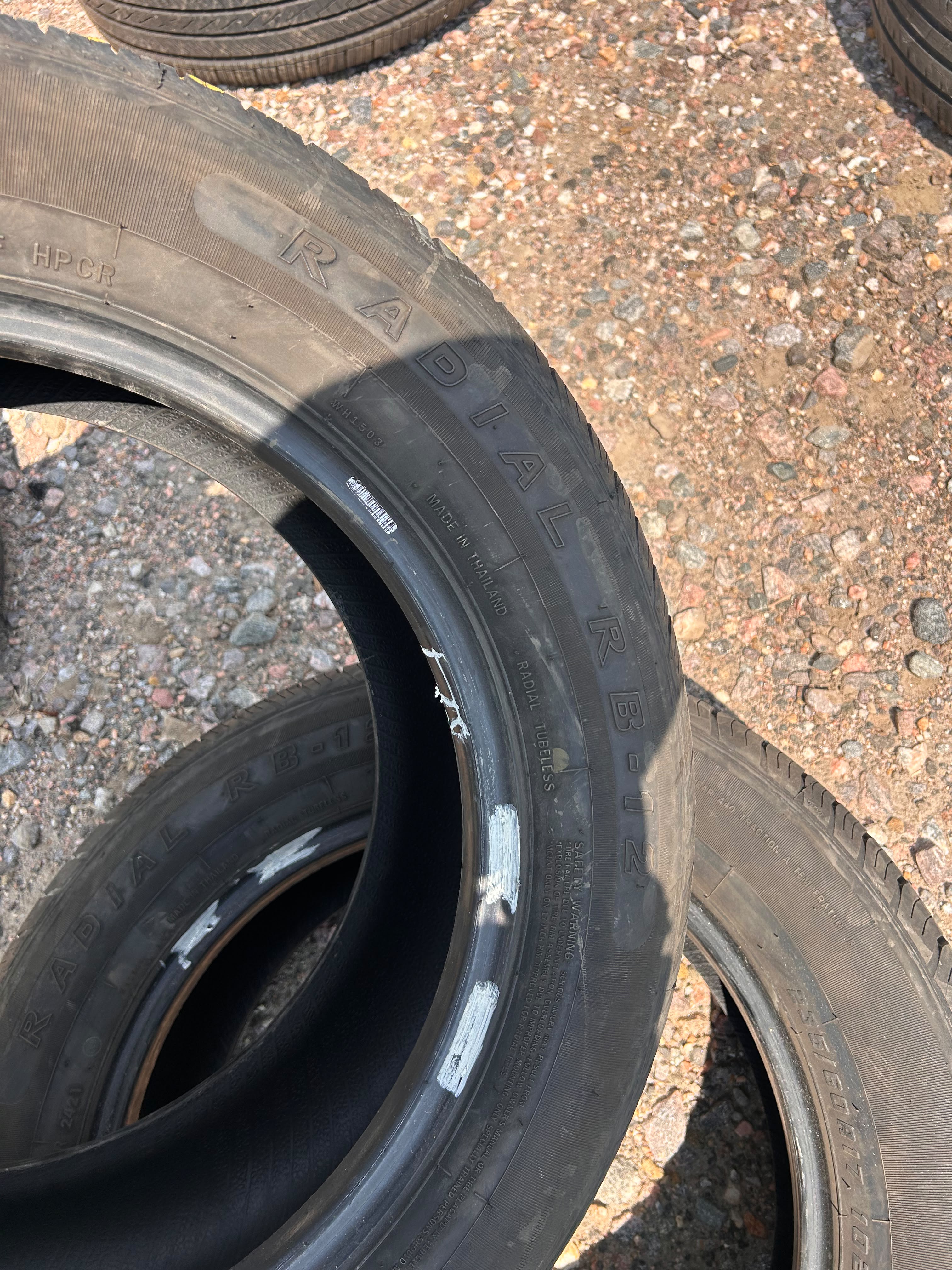 235/60R17 Pair (2 Used Tires) Ironman Radial RB-12
