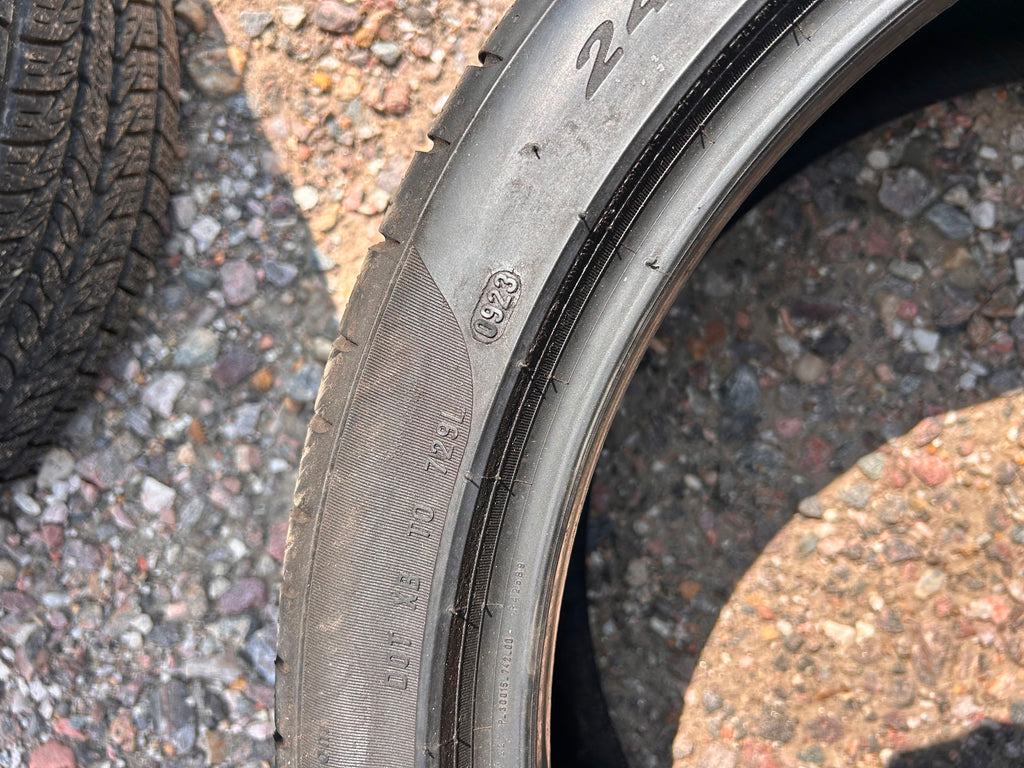 245/40R20 Pair (2 Used Tires) Pirelli PZero