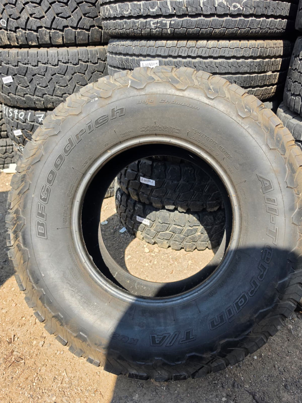 LT315/70R17 Pair (2 Used Tires) Bfgoodrich KO2