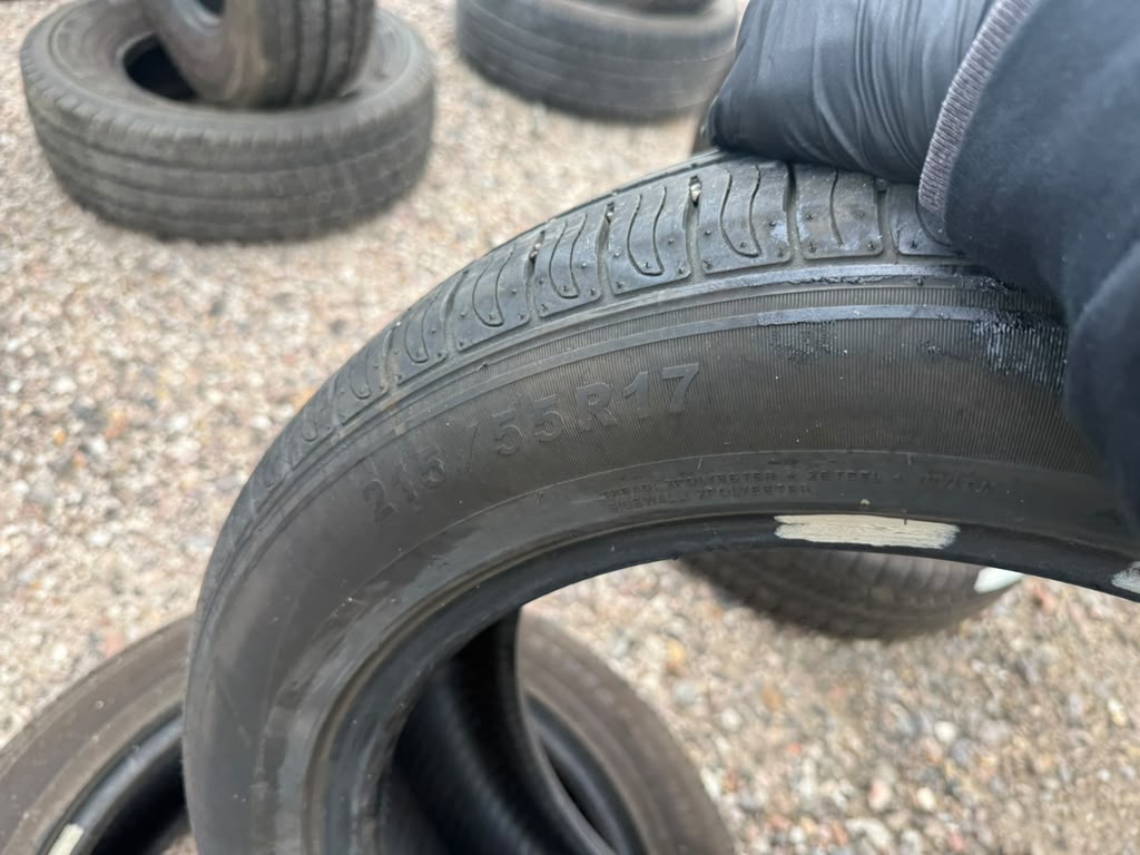 215/55R17 Pair (2 Used Tires)  Blackhawk Street H