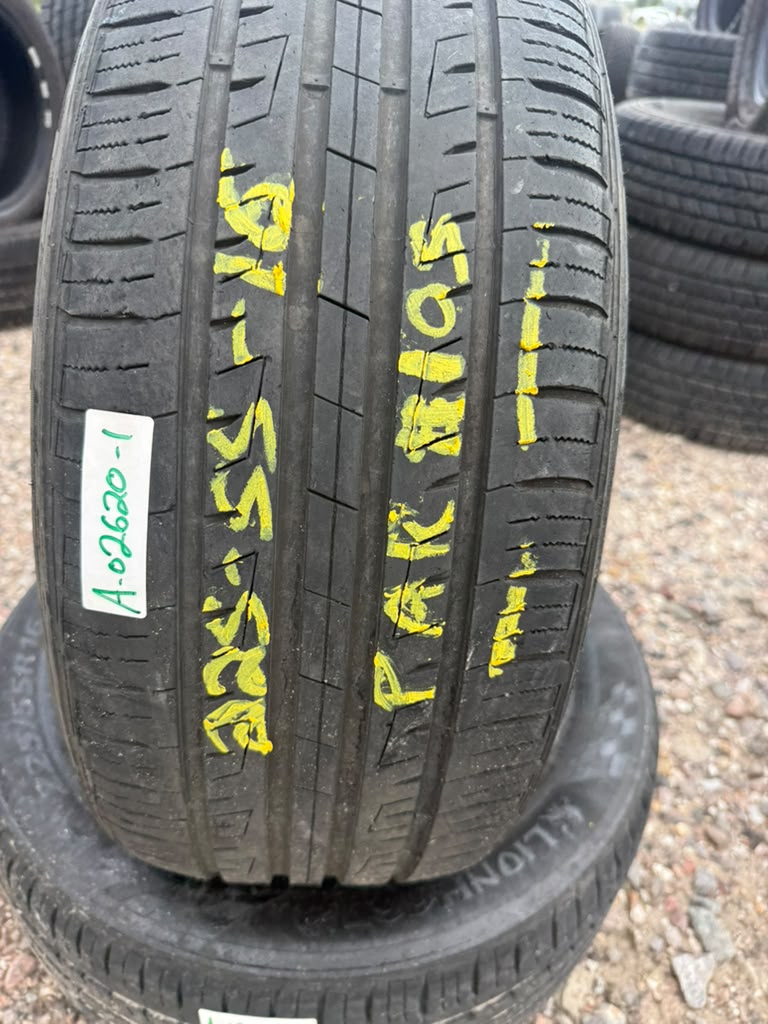 225/55R16 Pair (2 Used Tires) Lionhart LH501