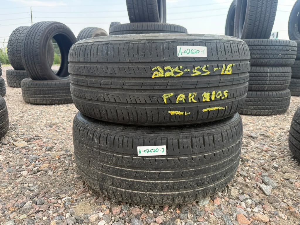 225/55R16 Pair (2 Used Tires) Lionhart LH501