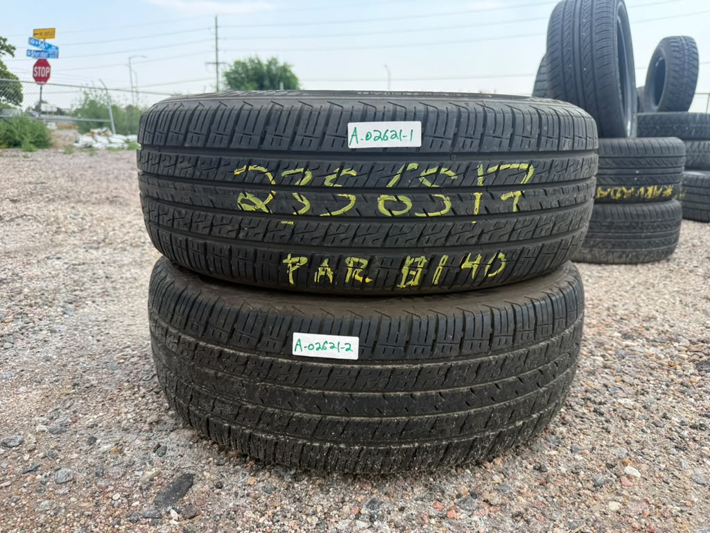 235/65R17 Pair (2 Used Tires) Mohave Crossover SUV