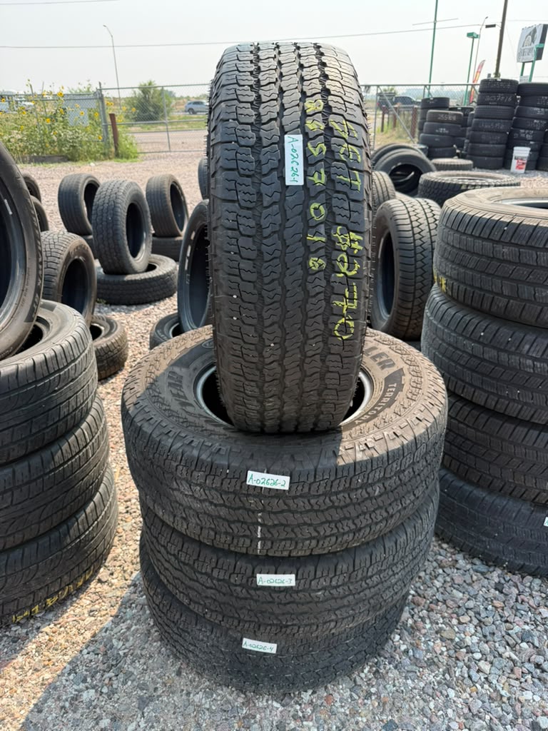 265/70R16 Set (4 Used Tires) Goodyear Wrangler Territory AT