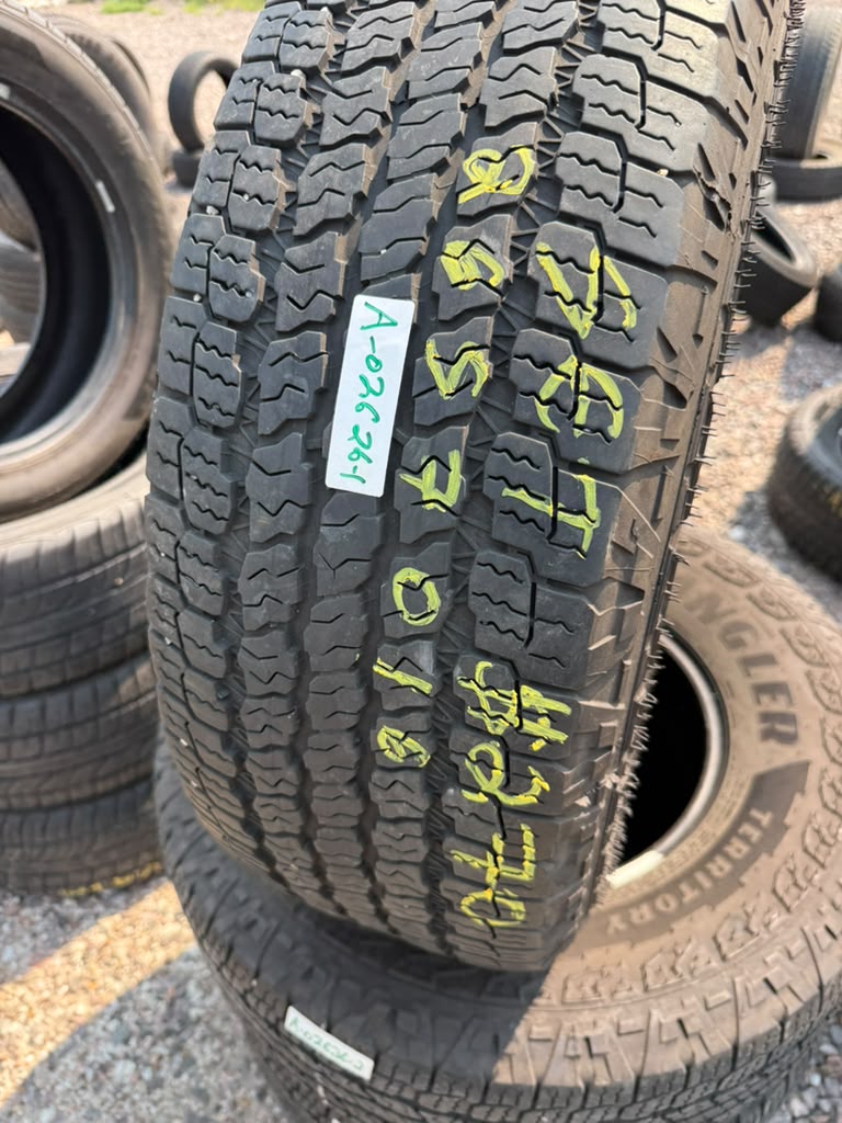 265/70R16 Set (4 Used Tires) Goodyear Wrangler Territory AT