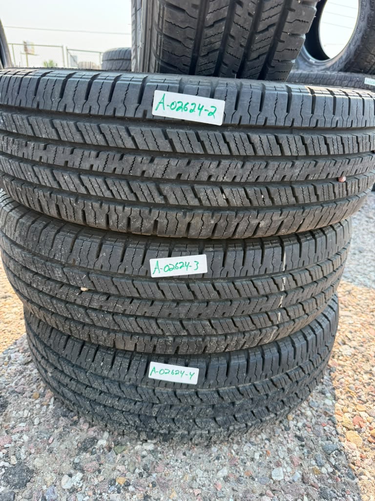 LT225/75R16 Set (4 Used Tires) Hankook Dynapro HT