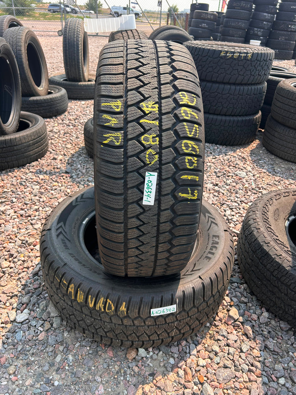265/60R17 Pair (2 Used Tires) Goodyear Eagle Enforcer