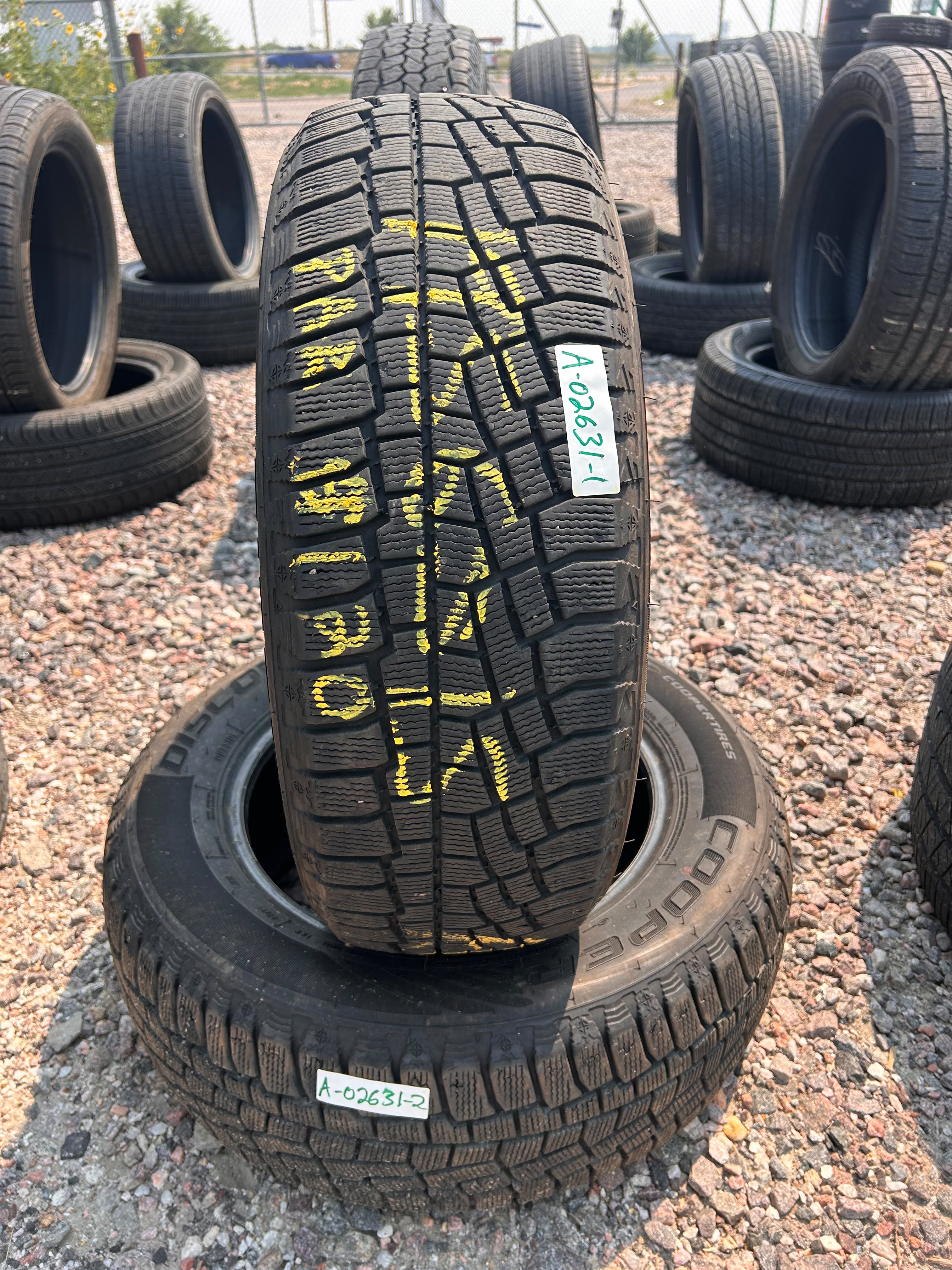 195/65R15 Pair (2 Used Tires) Cooper Discoverer True North